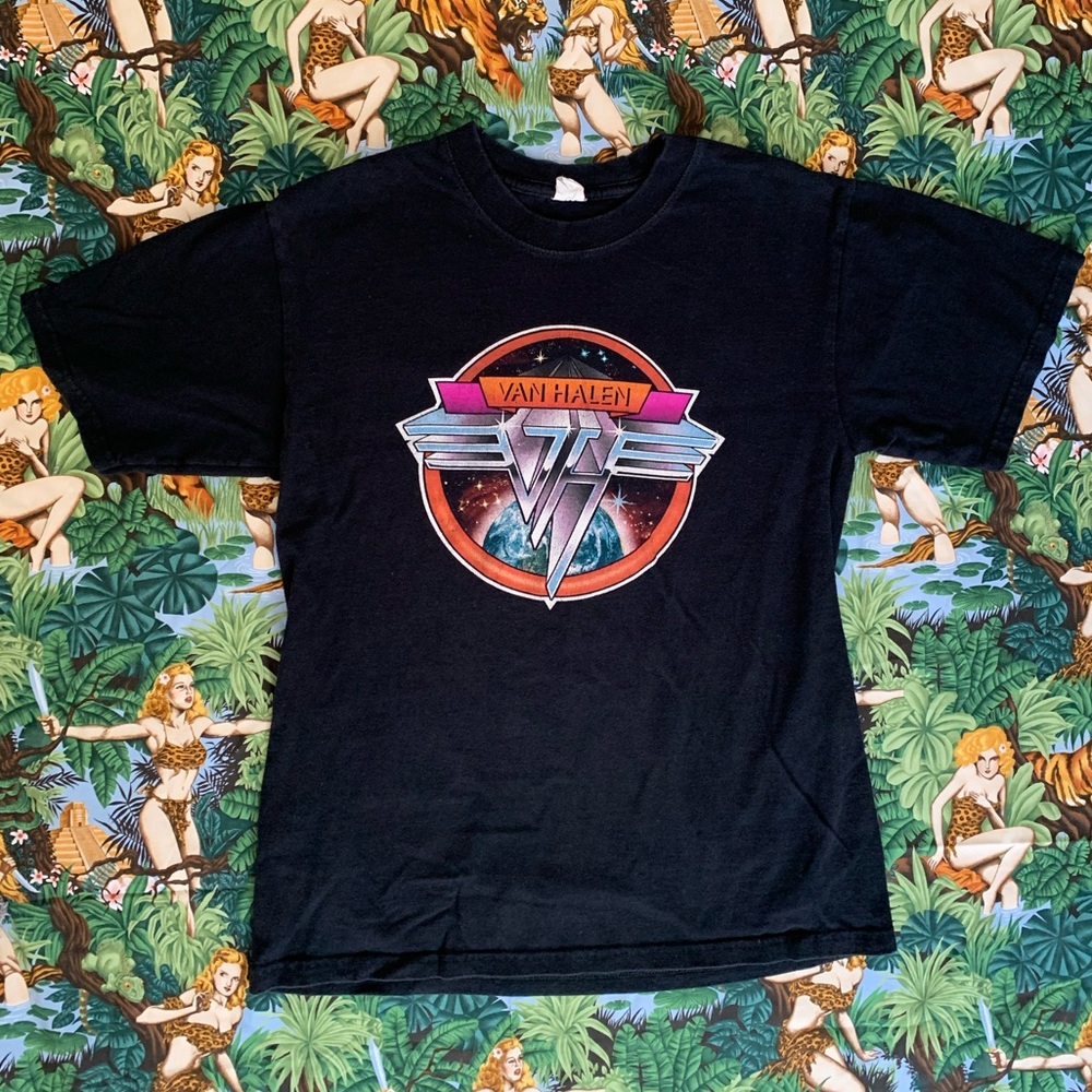 VAN HALEN Anvil Black Band tour T-Shirt